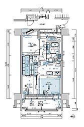 カルミネ西葛西 2LDKの間取図画像