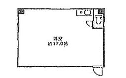 東京メトロ東西線 浦安駅 徒歩11分の賃貸マンション 2階ワンルームの間取り