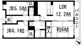 ウエストヒルズ2  ｜ 兵庫県西宮市門戸西町（賃貸マンション3LDK・3階・65.96㎡） その2