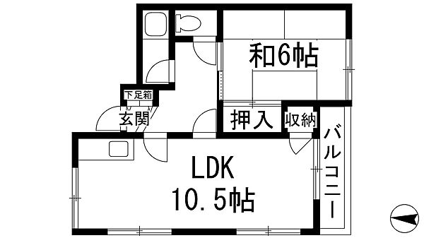 リノ逆瀬川 ｜兵庫県宝塚市逆瀬川1丁目(賃貸マンション1LDK・2階・39.00㎡)の写真 その2