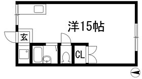 フジマンション  ｜ 大阪府池田市石橋1丁目（賃貸マンション1R・4階・32.80㎡） その2