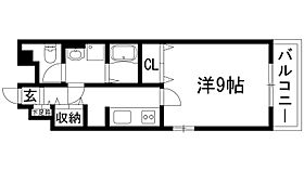 プリートバレンシアB棟  ｜ 兵庫県西宮市下大市東町（賃貸マンション1K・3階・30.20㎡） その2