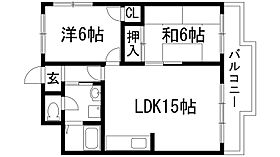 エスペランサ宝塚  ｜ 兵庫県宝塚市安倉南2丁目（賃貸マンション2LDK・4階・56.58㎡） その2