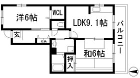 フレール宝塚御殿山6号棟  ｜ 兵庫県宝塚市御殿山3丁目（賃貸マンション2LDK・2階・61.00㎡） その2