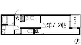 ノイヴェル南花屋敷  ｜ 兵庫県川西市南花屋敷4丁目（賃貸アパート1K・3階・25.32㎡） その2