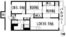 グリーンハイツ向陽  ｜ 兵庫県川西市向陽台1丁目（賃貸マンション3LDK・5階・66.28㎡） その2