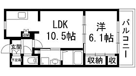 グリーンヒルズ仁川7号棟  ｜ 兵庫県宝塚市仁川団地（賃貸マンション1LDK・5階・43.00㎡） その2