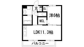 Centro Paese  ｜ 大阪府池田市宇保町（賃貸アパート1LDK・2階・43.47㎡） その2