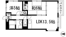 ベルビィ・ケンゾー  ｜ 兵庫県川西市笹部1丁目（賃貸マンション2LDK・2階・54.84㎡） その2