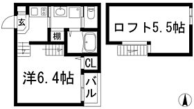 フェリオハウス  ｜ 大阪府池田市石橋3丁目（賃貸アパート1K・1階・21.42㎡） その2