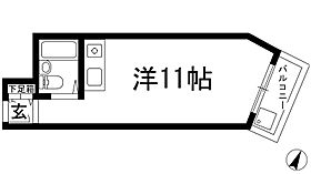 カーサ逆瀬川  ｜ 兵庫県宝塚市小林3丁目（賃貸マンション1R・3階・23.00㎡） その2