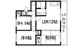 アイエスオー2番館  ｜ 兵庫県宝塚市口谷東1丁目（賃貸マンション3LDK・4階・60.01㎡） その2