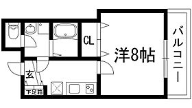 ファーストモダン池田  ｜ 大阪府池田市桃園1丁目（賃貸アパート1K・1階・24.12㎡） その2