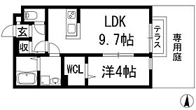 ウィッチ  ｜ 兵庫県伊丹市南鈴原1丁目（賃貸アパート1LDK・1階・35.18㎡） その2