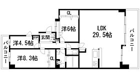 ラビスタ宝塚ノースハイツ1番館  ｜ 兵庫県宝塚市すみれガ丘3丁目（賃貸マンション3LDK・2階・103.34㎡） その2