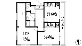 イワオビル10番館  ｜ 兵庫県川西市東畦野2丁目（賃貸マンション2LDK・2階・60.30㎡） その2