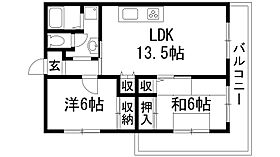 パークハイム  ｜ 兵庫県伊丹市野間8丁目（賃貸マンション2LDK・3階・56.00㎡） その1