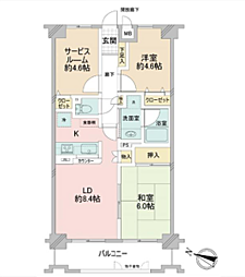 間取図画像 2SLDK