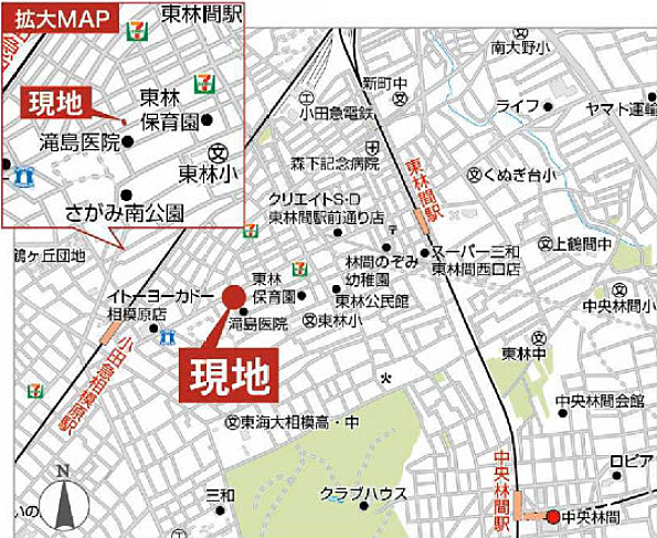 地図を拡大表示