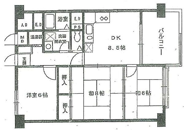 間取りを拡大表示
