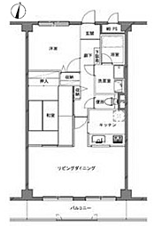 ベルヴィル藤沢本町 2LDKの間取図画像