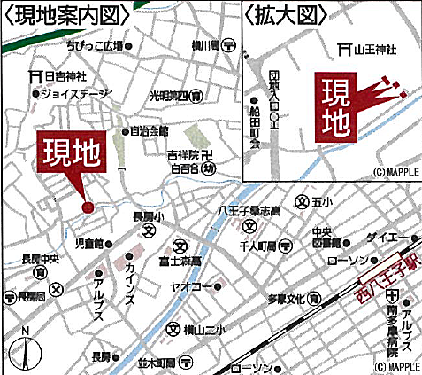 地図を拡大表示