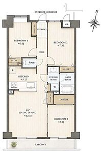 間取り：図面と現況が異なる場合は現況優先とさせていただきます