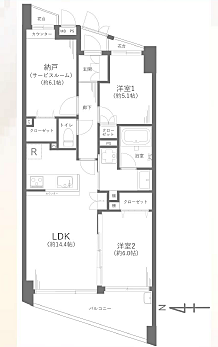間取りを拡大表示