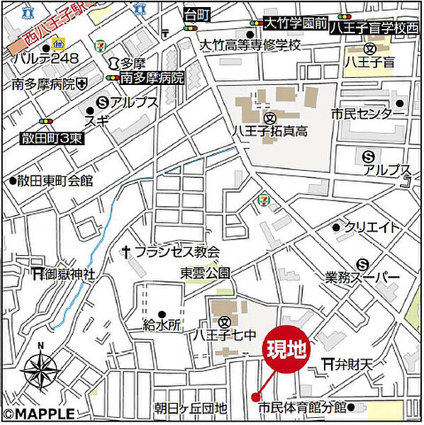 地図を拡大表示
