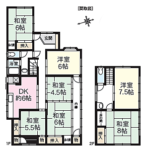間取りを拡大表示