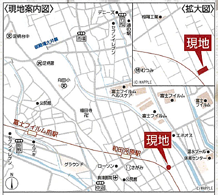 地図を拡大表示