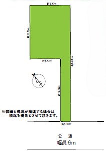 区画図：図面と現況が異なる場合は現況優先といたします。