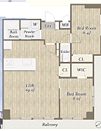間取図画像 2LDK