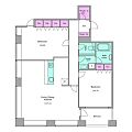 レジディアタワー麻布十番18階67.5万円