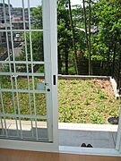 室内に物干し竿がついてとっても便利！