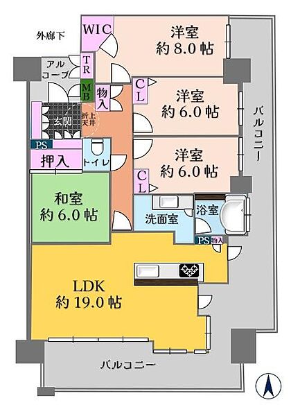 間取りを拡大表示