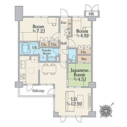 間取図画像 3LDK