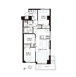 トーア南砂マンション 3LDKの間取図画像
