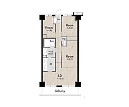 モア・ステージ一之江 3LDKの間取図画像