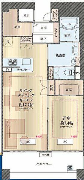 間取りを拡大表示