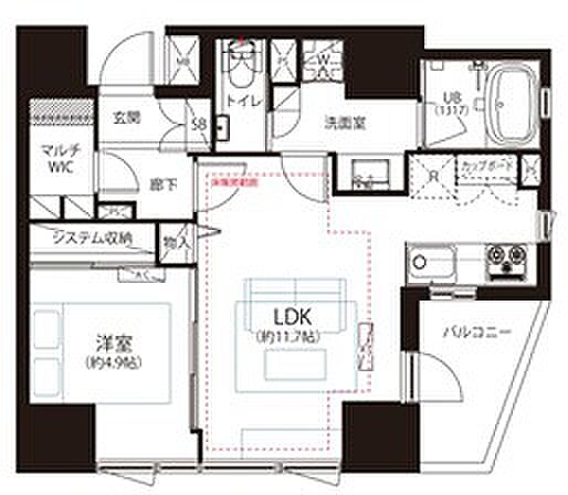 間取りを拡大表示