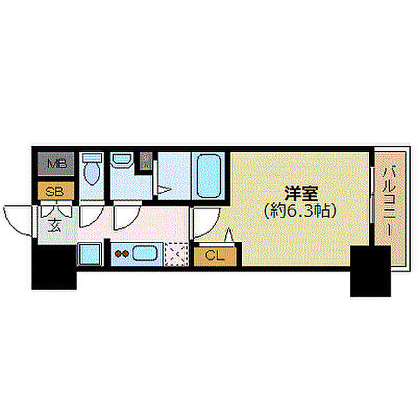 プレサンス淡路駅前 815｜大阪府大阪市東淀川区淡路4丁目(賃貸マンション1K・8階・22.33㎡)の写真 その2