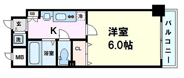 プレサンス中之島公園グラシア ｜大阪府大阪市中央区東高麗橋(賃貸マンション1K・10階・21.17㎡)の写真 その30