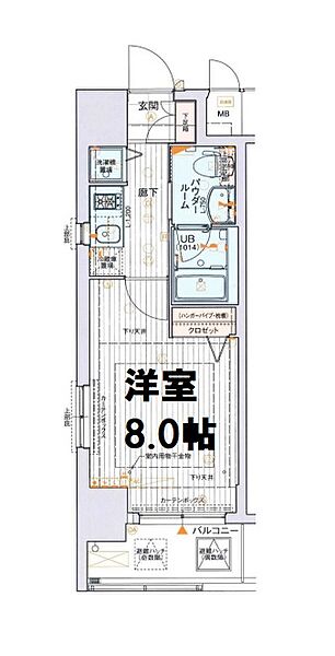 クリスタルグランツ北堀江 1003｜大阪府大阪市西区北堀江4丁目(賃貸マンション1K・10階・25.62㎡)の写真 その2