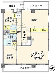 間取図画像 3LDK