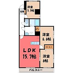 物件の間取り
