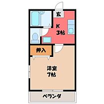 栃木県宇都宮市宝木本町（賃貸アパート1K・2階・26.93㎡） その2