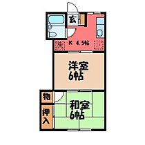 コーポ金堀  ｜ 栃木県宇都宮市簗瀬町（賃貸アパート2K・1階・34.02㎡） その2