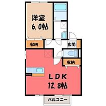 栃木県真岡市下高間木1丁目（賃貸アパート1LDK・1階・45.42㎡） その2