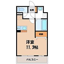 栃木県宇都宮市今宮4丁目（賃貸マンション1K・2階・35.31㎡） その2